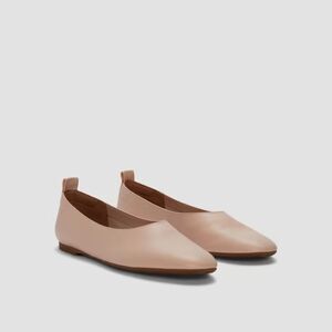 EVERLANE The Day Glove in Pale Pink Italian Leather Flat